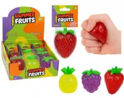 JOUET SENSORIEL SQUISHY - GOMME À PAILLETTES SQUISH FRUIT ASST